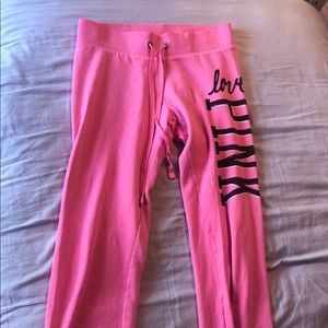 Pink sweatpants